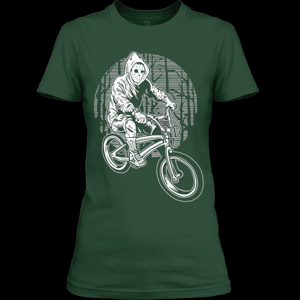 A black t-shirt with the shopify logo