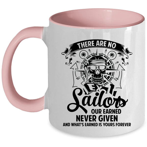 Awesome Sailors Coffee Mug, There Are No Ex Sailors Accent Mug