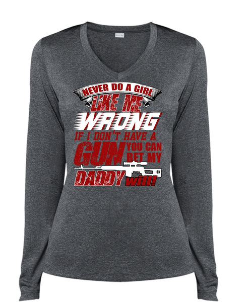 You Can Bet My Daddy Will T Shirt, I Don't Have A Gun T Shirt