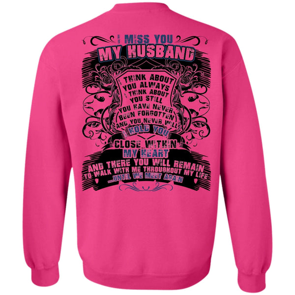 I Love Husband T Shirt, I Miss You My Husband Sweatshirt