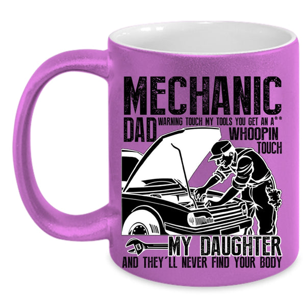 Best Gift For My Daddy Coffee Mug, Mechanic Dad Accent Mug