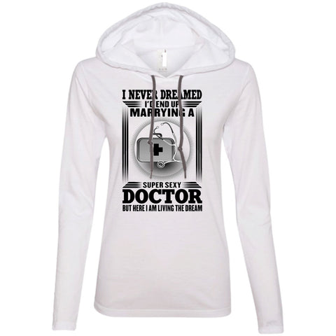 A black t-shirt with the shopify logo