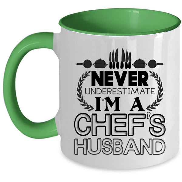 Gift For Wedding Coffee Mug, I'm A Chef's Husband Accent Mug