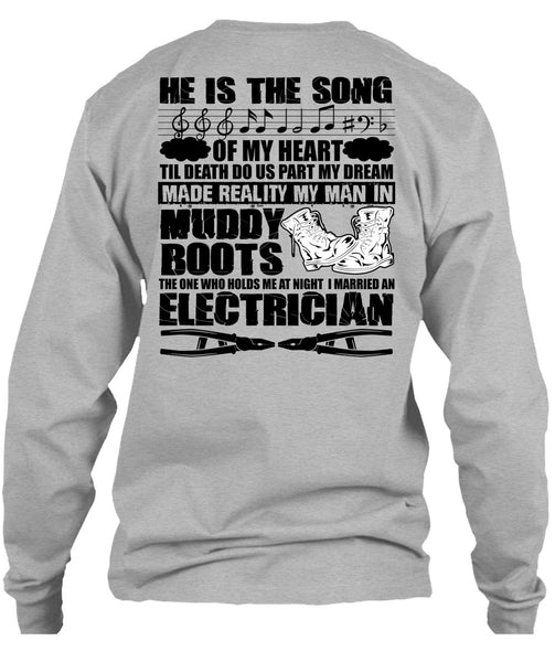 I Married An Electrician T Shirt, I Love Electrician T Shirt
