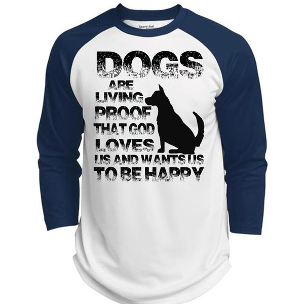 Dogs Are Living Proof T Shirt, My Favorite T Shirt, Awesome T-Shirts  (Polyester Game Baseball Jersey)
