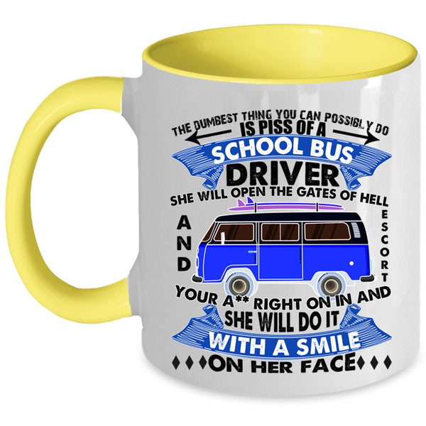 Best Gift For School Bus Driver Coffee Mug, School Bus Driver Accent Mug