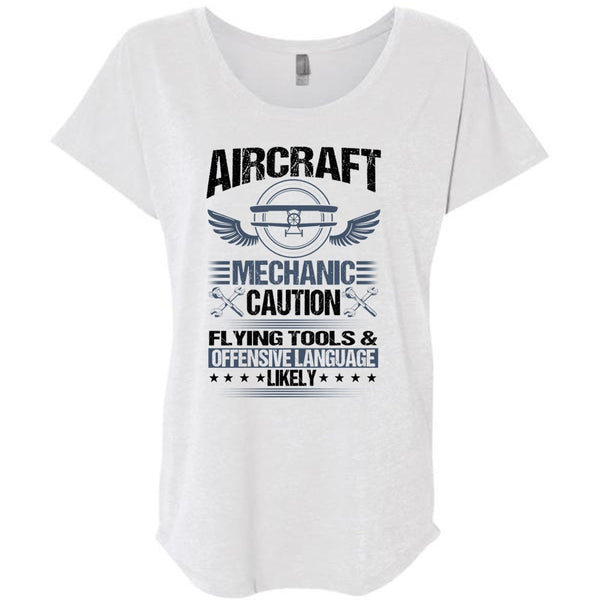 Aircraft Mechanic Caution Flying Tools T Shirt, I Love Mechanic T Shirt, Awesome T-Shirts