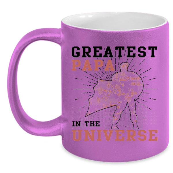 Greatest Daddy Coffee Mug, Greatest Papa In The Universe Accent Mug