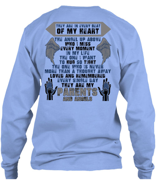 They Are My Parents And Angels T Shirt, I Love Mom T Shirt