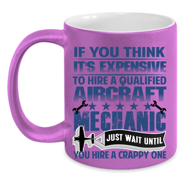 Cute Aircraft Mechanics Coffee Mug, Aircraft Mechanic Accent Mug