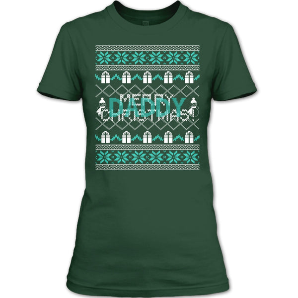 Daddy Merry Christmas T Shirt, Coolest Dad Ever T Shirt