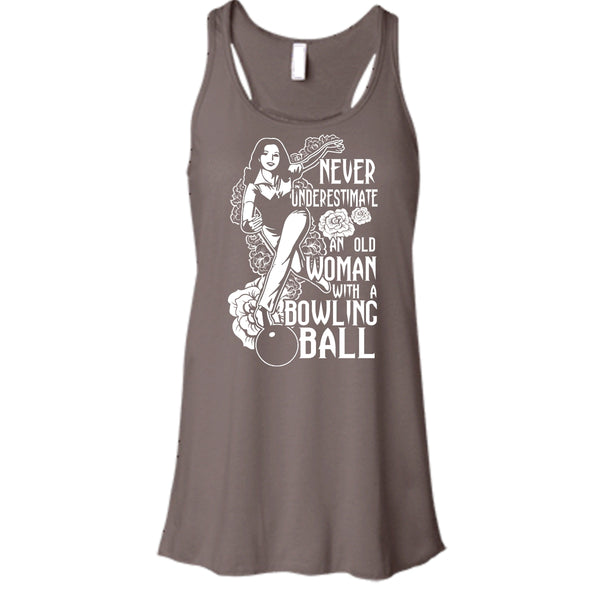 Neve Underestimate T Shirt, An Old Man With A Bowling Ball T Shirt, Cool T Shirt