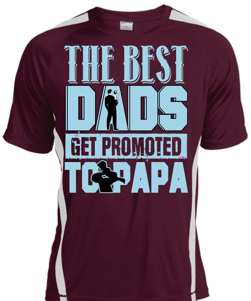 The Best Dads Get Promoted To Papa T Shirt, Being A Papa T Shirt, Cool Shirt