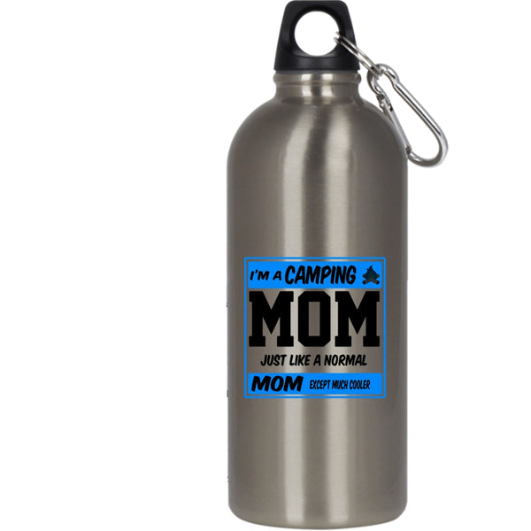 I'm A Camping Mom 20 oz Stainless Steel Bottle,Funny Camping Outdoor Sports Water Bottle