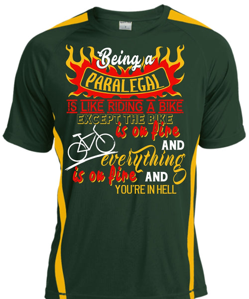 Being A Paralegal Is Like Riding A Bike T Shirt, Job T Shirt