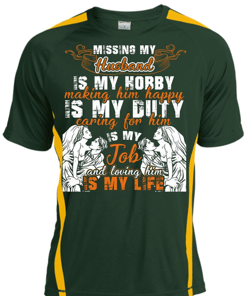 Missing My Husband T Shirt, Loving Him Is My Life T Shirt, Cool Shirt