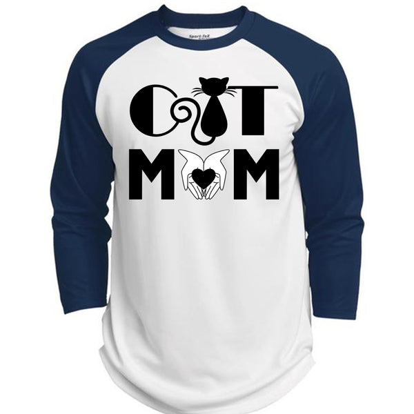 Cat Mom T Shirt, Being A Mom T Shirt, Mother's Day T Shirt  (Polyester Game Baseball Jersey)
