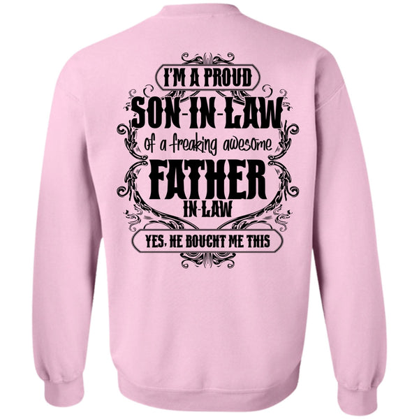 I Love Papa T Shirt, I'm A Proud Son In Law Sweatshirt