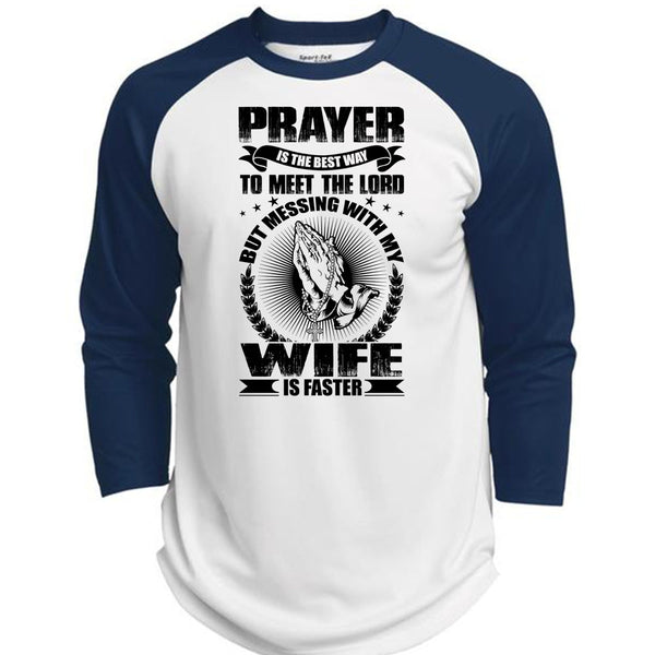 Prayer Is The Best Way T Shirt, I Love Wife T Shirt, Awesome T-Shirts  (Polyester Game Baseball Jersey)