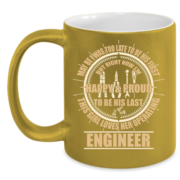 This Girl Loves Her Operating Engineer Coffee Mug, Cute Wife Coffee Cup