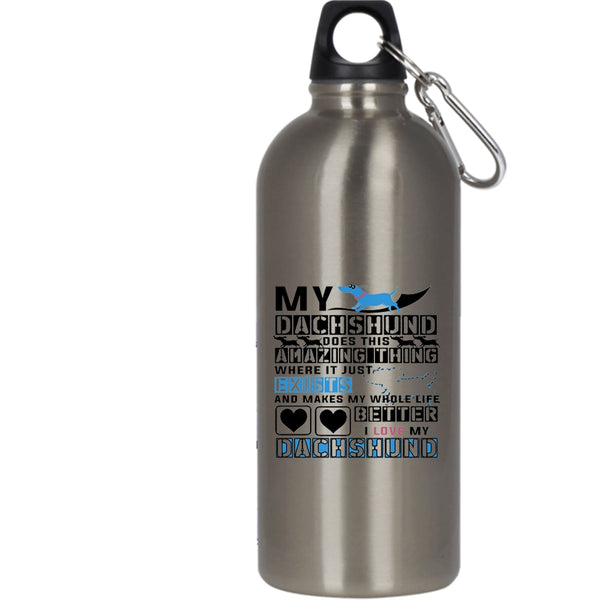 My Dachshund Does This Amazing Thing 20 oz Stainless Steel Bottle,Dogs Outdoor Sports Water Bottle
