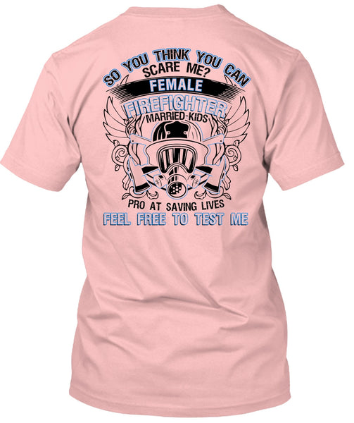 Female Firefighter Married Kids T Shirt, I Love Firefighter T Shirt
