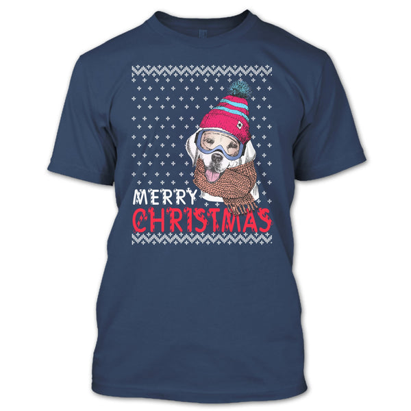 Dog Merry Christmas T Shirt, Coolest Dog Lover T Shirt