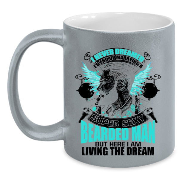Bearded Man's Wife Coffee Mug, I'd End up Marrying A Bearded Man Accent Mug