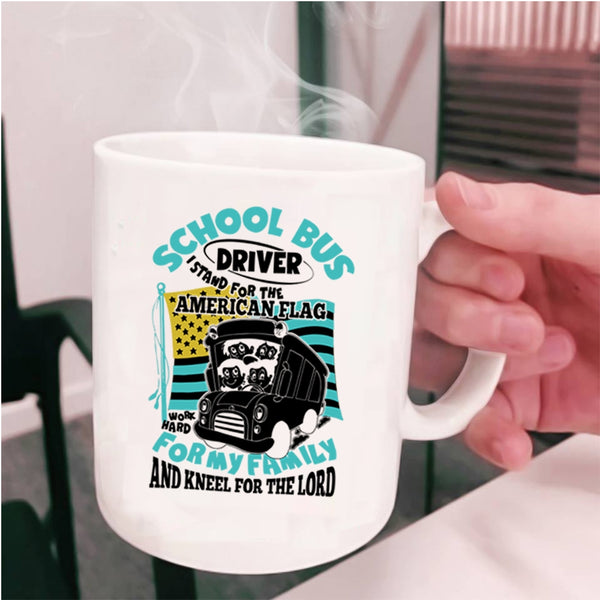 For My Family Coffee Mug, School Bus Driver Cup