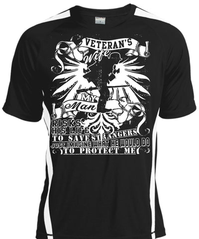 A black t-shirt with the shopify logo