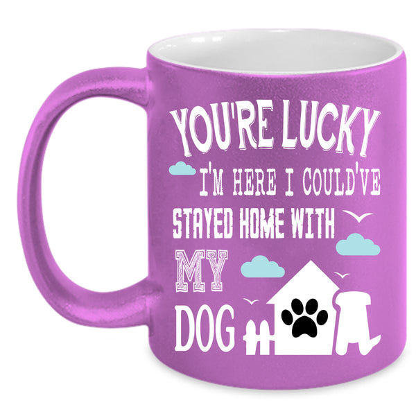 I Could've Stayed Home With My Dog Coffee Mug, Cute Coffee Cup