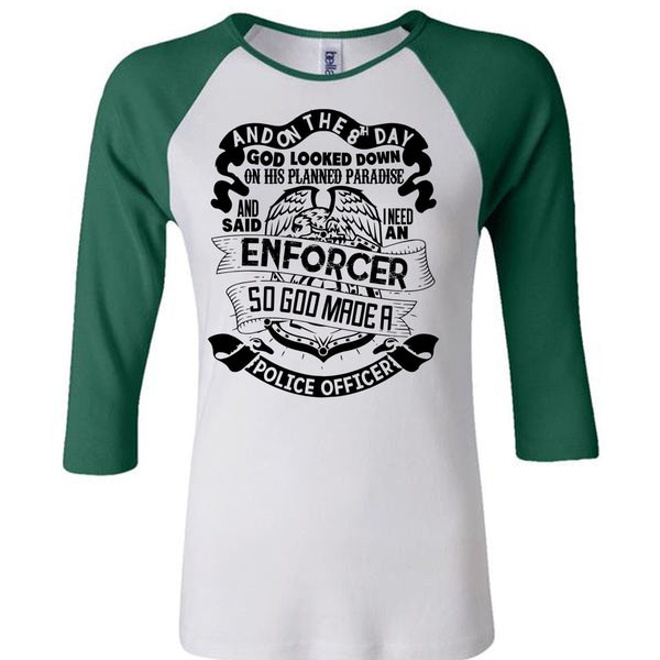 God Made A Police Officer T Shirt, I Love Police T Shirt, Awesome T-Shirts