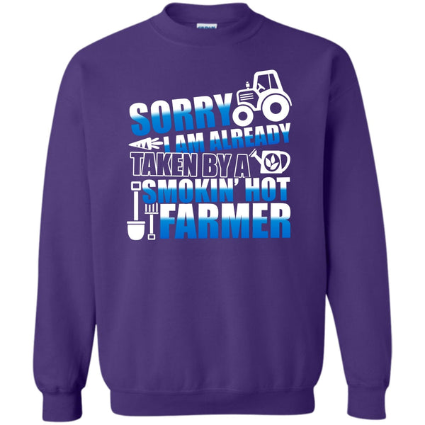 Smokin' Hot Farmer T Shirt, Coolest Farmer's Wife Sweatshirt