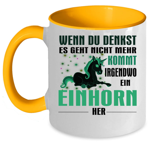 Gift For My Daughter Coffee Mug, Cute Unicorn Accent Mug