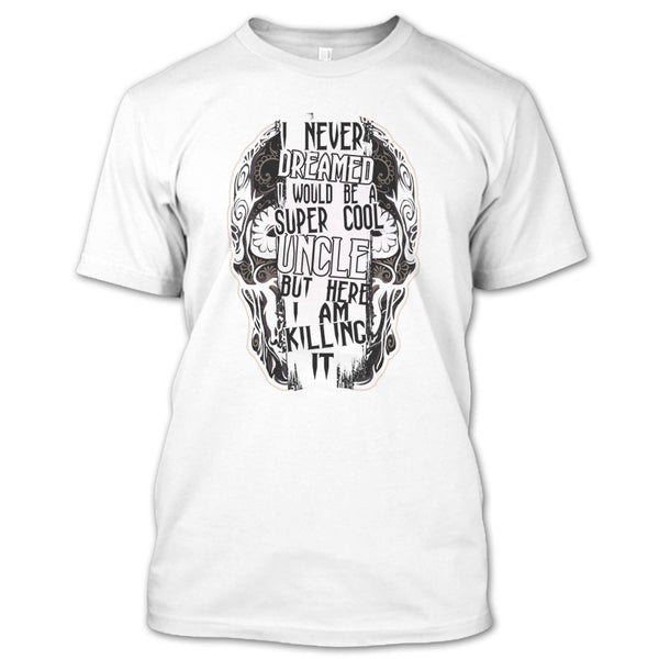 A black t-shirt with the shopify logo