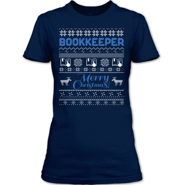 Bookkeeper Merry Christmas T Shirt, I Am A Bookkeeper T Shirt