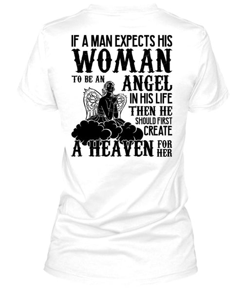 Woman To Be An Angel T Shirt, I Love Wife T Shirt