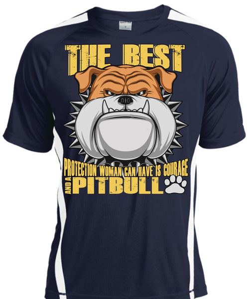 Woman Can Have Is Courage And A Pit Bull T Shirt, I Love Pit Bull T Shirt, Cool Shirt