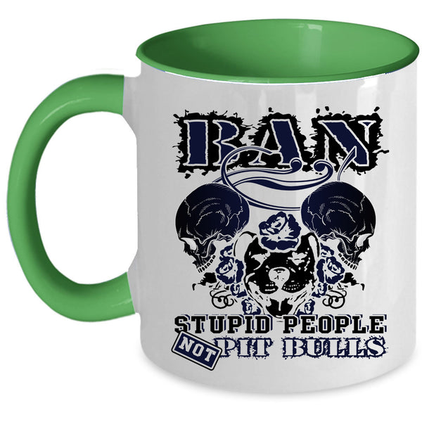 Cute Gift For Dog Lovers Coffee Mug, Awesome Pit Bull Accent Mug