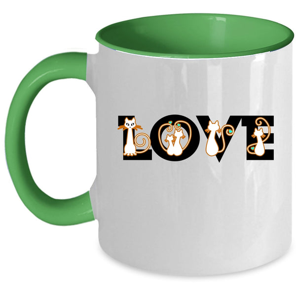 Love Cats Cup, Funny Gift For Cat Lover Mug