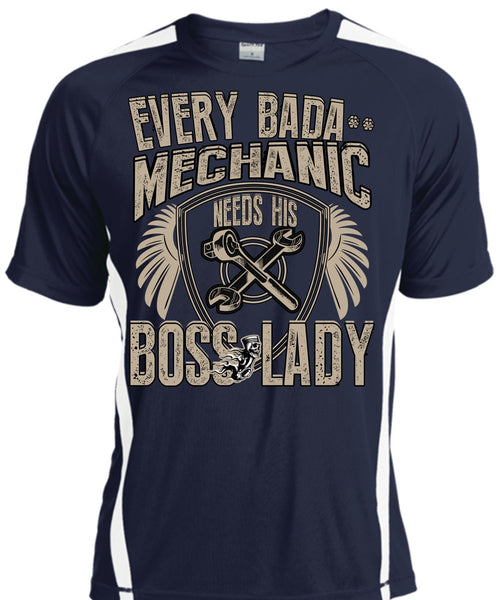 Mechanic Needs His Boss Lady T Shirt, Being A Mechanic T Shirt, Cool Shirt
