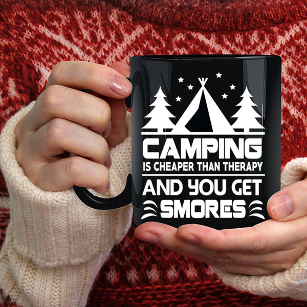 Camping Is Cheaper Coffee Mug, Cute Gift For Camper Coffee Cup