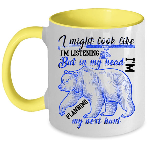 Cool Hunter Coffee Mug, In My Head I'm Planning My Next Hunt Accent Mug