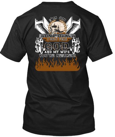A black t-shirt with the shopify logo