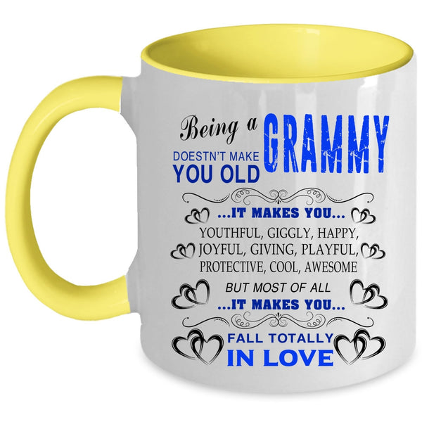 Cute Gift For Grandmas Coffee Mug, Being A Grammy Accent Mug