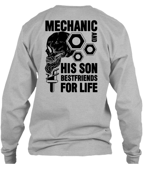 Mechanic And His Son Best Friend T Shirt, I Love Mechanic T Shirt