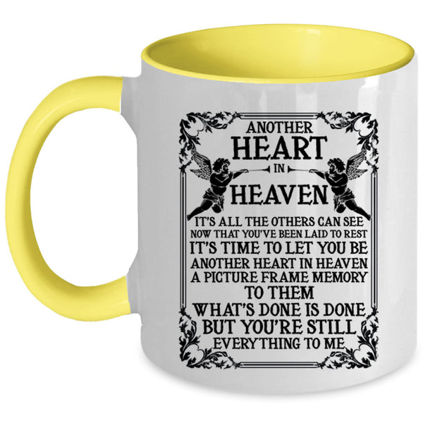 Cool Gift For My Boyfriend Coffee Mug, Another Heart In Heaven Accent Mug
