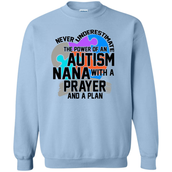 Coolest Autism Nana T Shirt, Never Underestimate Sweatshirt