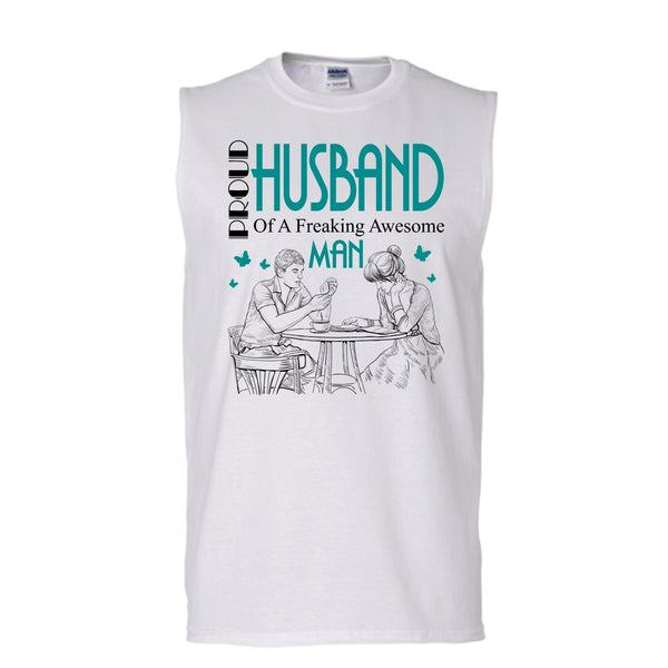 A black t-shirt with the shopify logo