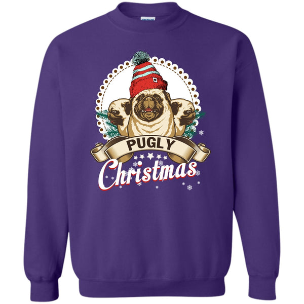 Coolest Pug T Shirt, Coolest Merry Christmas Sweatshirt